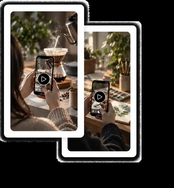 Vertical video preview representing an engaging short-form video idea.